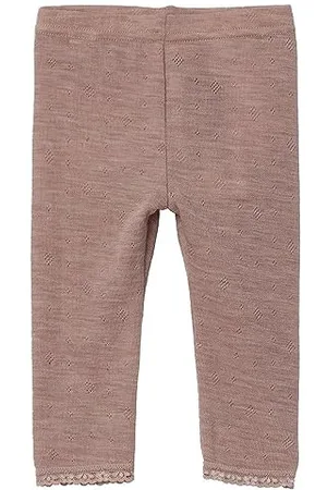 NAME IT Baby - Mädchen Nbfwang Wool Ne.legging Solid Noos Xxiii Leggings, , 68 EU