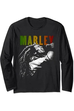 Bob Marley Rastaman Vibrationsgewaschen Langarmshirt