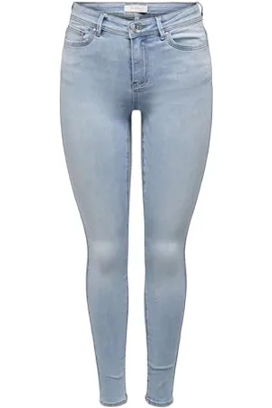 ONLY Female Skinny Jeans Skinny Fit Mid Rise Jeans