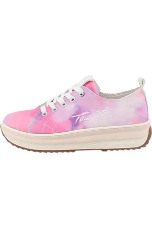 TOM TAILOR 7470000002 Sneaker, pink-Multi, 34 EU
