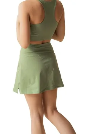 GIRLFRIEND COLLECTIVE Women’s Sports Skirt High-Rise, Running Skirt, High-Waist Skirt for Tennis and Fitness, Gym and Workout Skirt, Summer Skirt with Pockets
