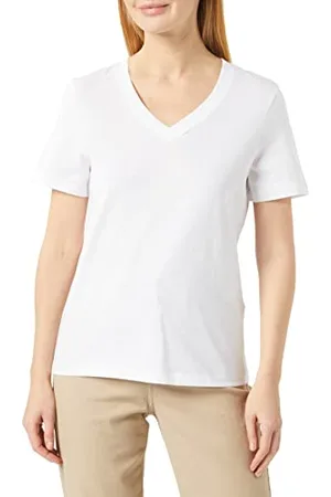 SELECTED Damen Slfessential V-neck Tee Noos T Shirt, , M EU