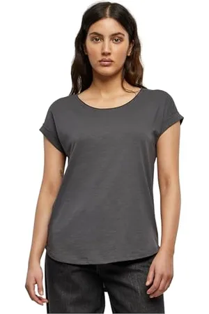 Build Your Brand Damen BY036-Ladies Long Slub Tee T-Shirt, , 5XL