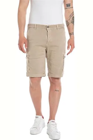 Replay Herren Cargo-Shorts Vannie Hyperflex X-Lite mit Stretch, (Grau), 29