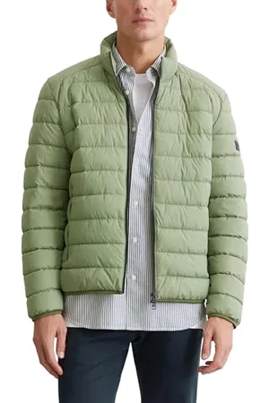 Marc O’ Polo Marc OߴPolo Herren Steppjacke mit Stehkragen leicht, Grün (Victorian Mist), L