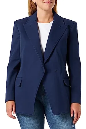 HUGO BOSS Damen Dark Blue Jacket, Dark Blue, 36 EU