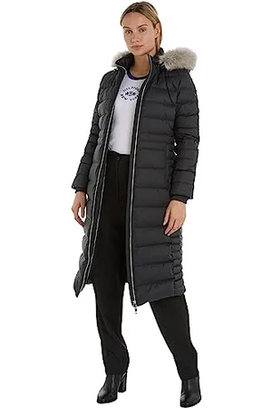 Tommy Hilfiger Damen Daunenmantel With Fur Winter, , S