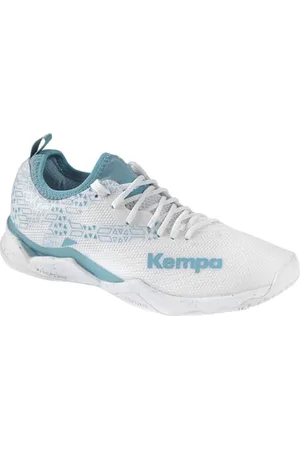 Kempa Unisex Wing Lite 2.0 W Game Changer Handballschuhe, Sportschuhe, Turnschuhe, weiß/Aqua, 40.5 EU
