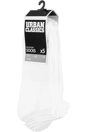 Urban classics Herren No Show 5-Pack Socken, White, 39-42