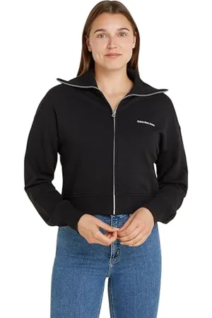 Calvin Klein Jeans DIFFUSED MONOLOGO ZIP-THROUGH Durchgehender Reißverschluss Damen, , L