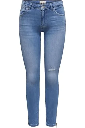 ONLY Damen Jeanshose Onlkendell Reg Sk Zip Ak DST Tai582 Noos, , 27W / 32L