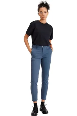 Dockers Damen Weekend Chino Skinny Fit, Tall Casual Chinos, , 28