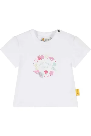 Steiff Baby - Mädchen T-Shirt Kurzarm mit Grafik, California Dream, , 74