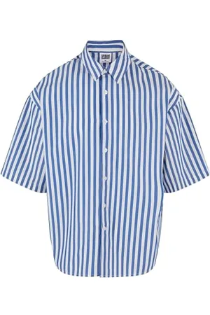 Urban classics Herren TB6658-Striped Short Sleeve Summer Shirt Hemd, , M