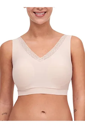 Chantelle SOFTSTRETCH, Bügelloser BH Mit Soft Cups, Spitzenausschnitt, Unnsichtbare Unterwäsche für Damen, , XS/S