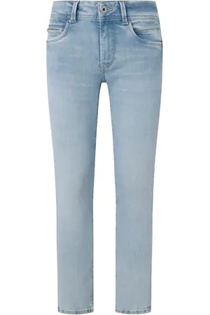 Pepe Jeans Damen Slim Jeans Lw, Blau (Denim-XW4), 32W / 34L