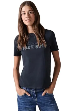 CECIL Damen B322095 T-Shirt Mit Wording, ,L