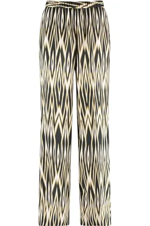 Gerry Weber Damen Schlupfhose mit Ikat Print Gemustert reguläre Länge 38