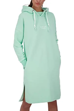 alife kickin ALIFE and Kickin HelenaAK Sweatdress – Damen Hoodie – Pullover mit Kapuze Ideal für Freizeit & Alltag - Sweatshirt - Kapuzenpullover M