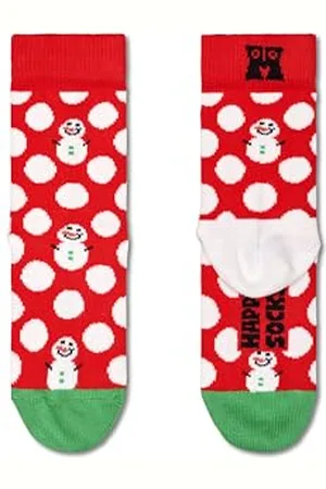 Happy Socks Big Dot Snowman Crew Socks EU 24-26