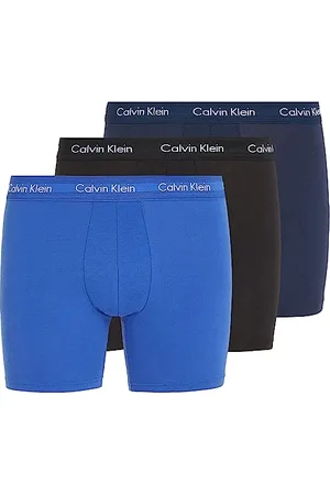 Calvin Klein Herren Boxer Briefs aus Baumwolle mit Stretch, Mehrfarbig (Black/Blueshadow/Cobaltwater Dtm Wb), L