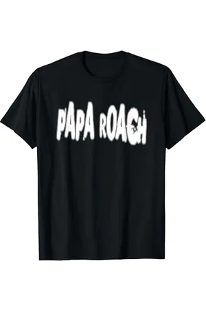 Papa Roach – Offizielles Lizenzprodukt – Bootleg-Logo T-Shirt in , Unisex-Erwachsene, Klein, EU 38-40, Halbarm, Klassische Passform, Streetwear, Cartoon-Motiv