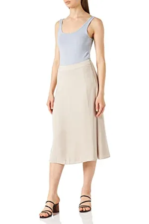 TOM TAILOR Damen Basic Midi Rock 1032275, , 46