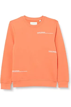 TOM TAILOR Jungen Sweatshirt mit Schriftzug 1030277, Orange, 176