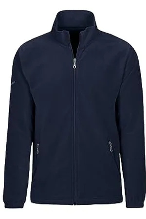 Trigema Herren Fleece Jacke, Blau ( 046), L
