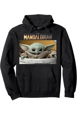STAR WARS The Mandalorian The Child Portrait Logo Pullover Hoodie