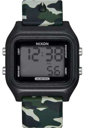 Nixon Unisex Digital Quarz Uhr mit Silikon Armband A1399-047-00