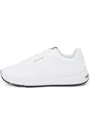 Tommy Hilfiger Herren Low Profile Sneaker Lightweight Knit Sportlich, (White), 44
