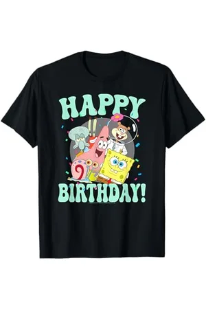 Spongebob Happy Birthday Sandy Patrick Squidward T-Shirt
