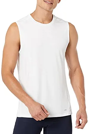 Amazon Herren Leichtes, Ärmelloses Muskelshirt Aus Schnelltrocknendem Funktionsstretch, , L