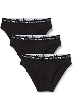 Dim Slip Baumwolle Stretch Atmungsaktiv Herren x3, Black, S
