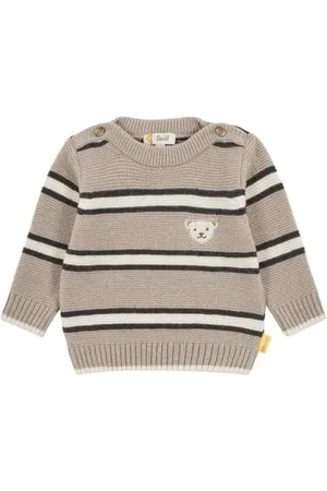 Steiff Pullover EU Größe 68 , Jungen Pullover, Pulli langärmelig, Baby-Pulli, Pullover Rundhals, warm und bequem, waschmaschinenfest