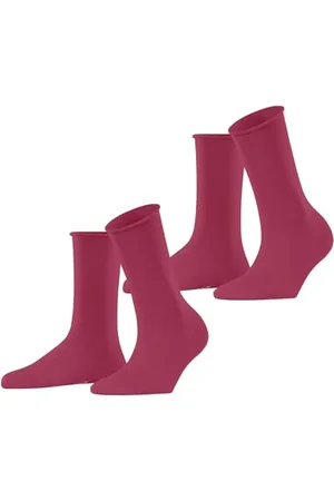 ESPRIT Damen Socken Basic Pure Multipack W So Baumwolle einfarbig 2 Paar, , 35-38