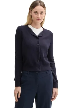 TOM TAILOR Damen Cardigan mit Wollanteil, , M
