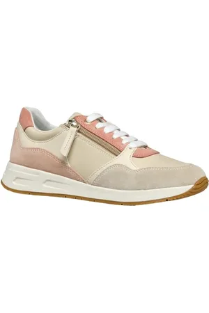 Geox Damen D BULMYA B Sneaker, Papyrus/Lt Taupe, 41 EU