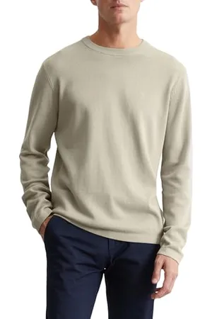 Marc O’ Polo Marc OߴPolo Herren Strickpullover mit Rundhalsausschnitt klassisch, Beige (Dapple Gray), M