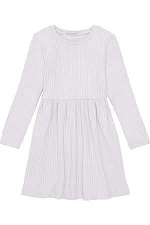 TOM TAILOR Mädchen 1038681 Kleid mit Rippstruktur, 29349-lilac Sky, 116/122