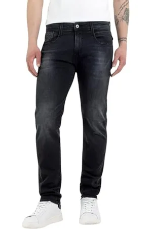 Replay Herren Jeans Anbass Slim-Fit mit Comfort Stretch, (Grau), 31W / 36L