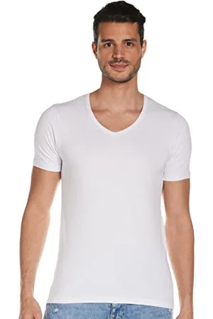 JACK & JONES Male T-Shirt Basic V-Neck Opt White, XXL