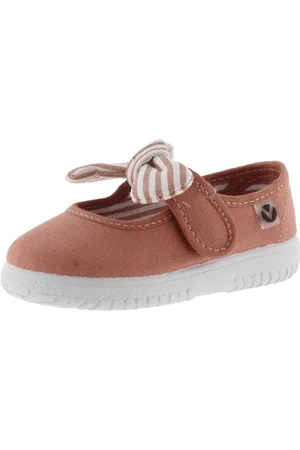 victoria Mary Jane OJALÁ Canvas & Klettverschluss & Schleife Streifenmuster 20
