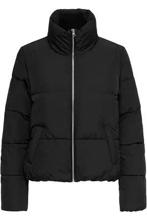 JDY Damen Short Puffer Jacke Steppjacke Stehkragen Gefüttert, Farben: , Größe:34