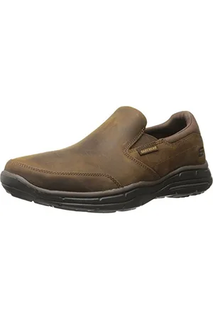 Skechers Herren 64589EWW Slipper, Braun (Dark Brown), 45 EU