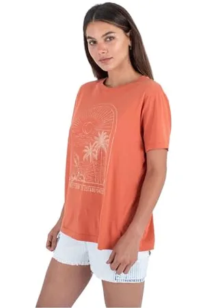 Hurley Damen Goldener Nachmittag T-Shirt, , M