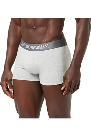 Emporio Armani Herren Trunk Iconic Logoband Retroshorts, Gris, S