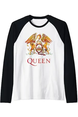 Queen Offizielles Wappen der Königin Raglan Shirt, , S, Raglanärmel, Pullover, Unisex-Erwachsene, Frauen, Herbst, Winter