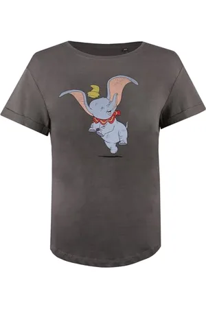 Disney Damen Dumbo Happy T-shirt T Shirt, Grau (Anthrazit Ant), 40/42 EU